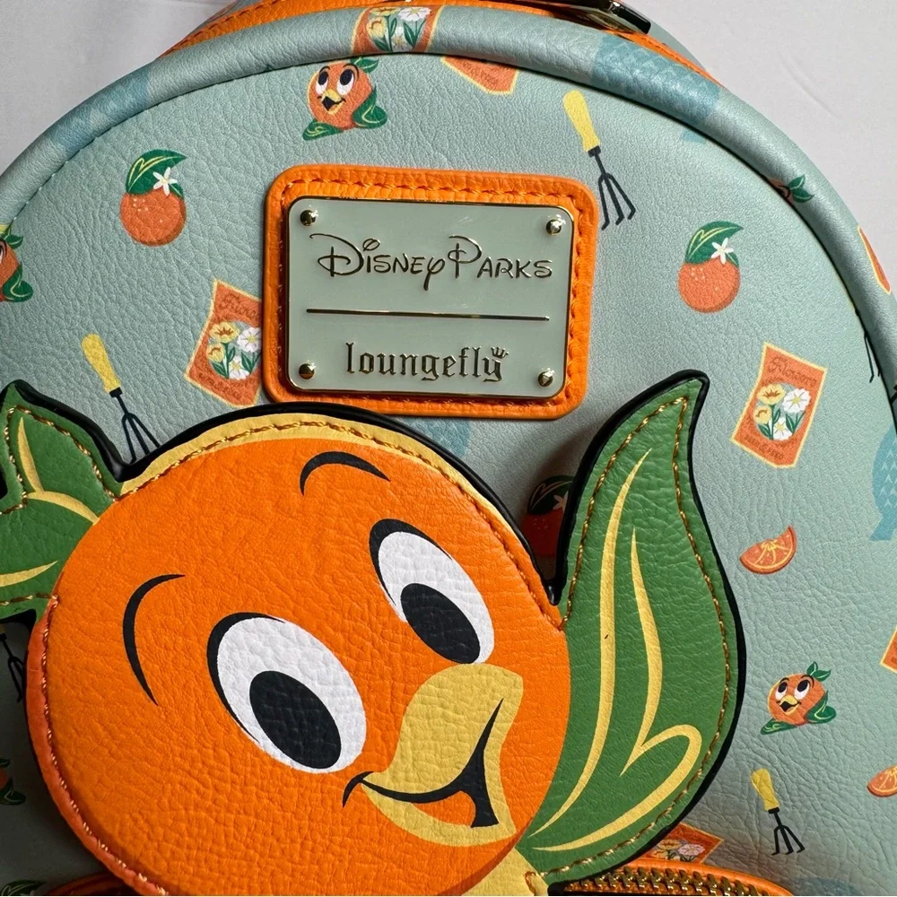 NWT. Disney Loungefly featuring Orange Bird. Approx. 10" H x 9 1/2" W x 5" D - Picture 3 of 14
